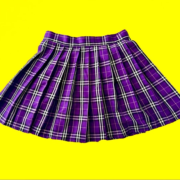 Choupette Purple Pleated Skirt